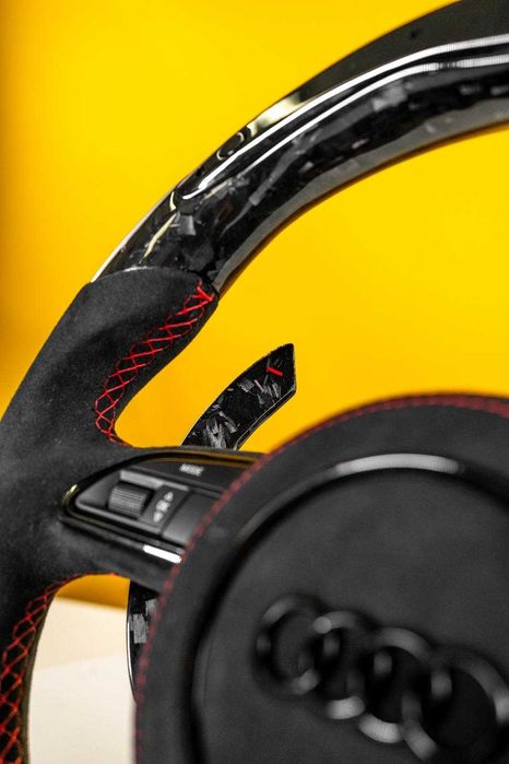 Volan Carbon LED RACE Audi A5 A6 A7 A4 A8 NOU