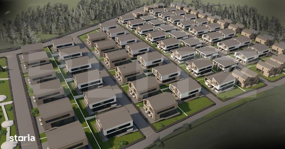 Terenuri cu Autorizatie de Constructie  Duplex - 800 mp / parcela + TV