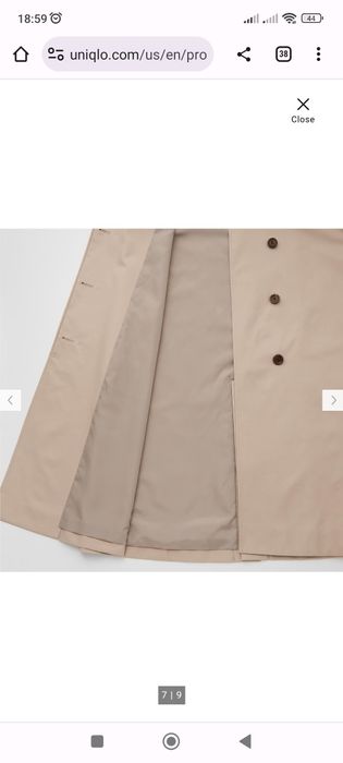UNIQLO тренч женский