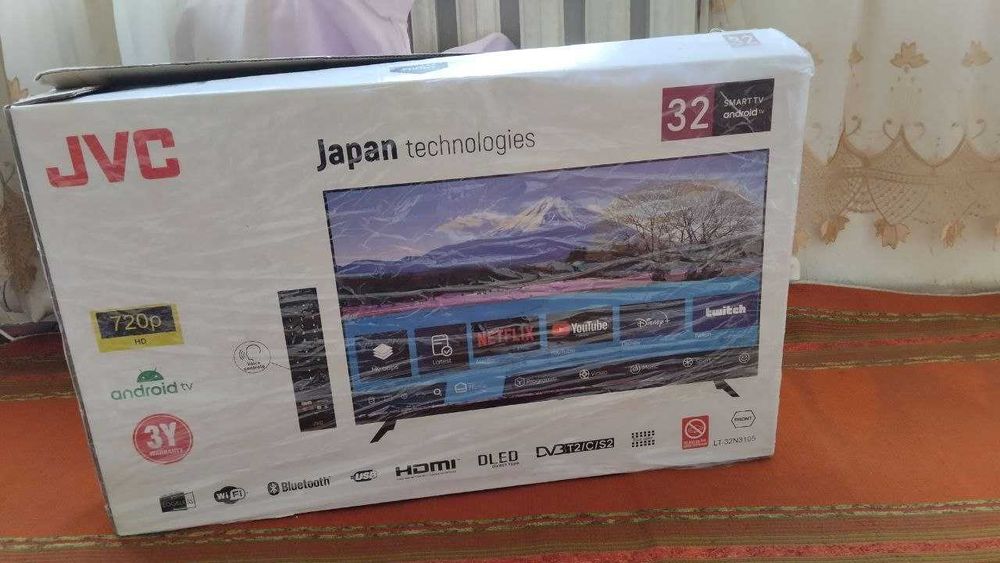 Televizor JVC 32N3105 HD Smart TV, Android 11, Bluetooth, Wi-Fi