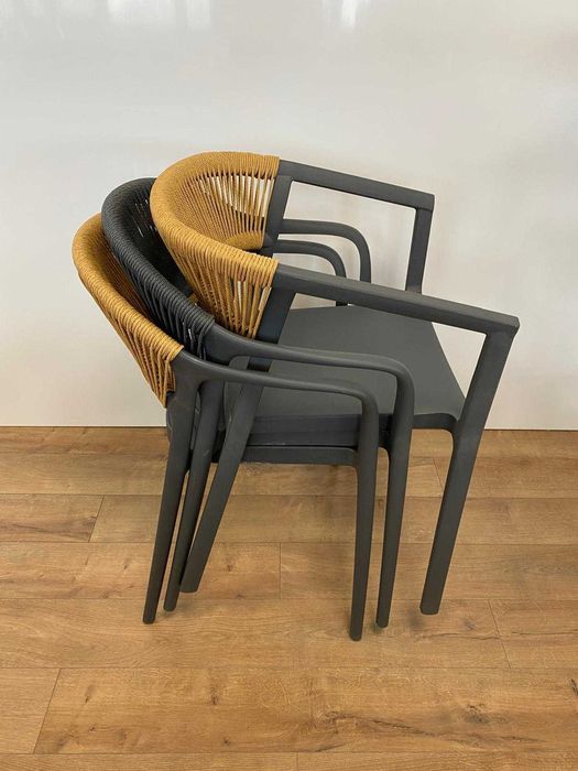 Scaun terase HoReCa Rope din polipropilenă, spatar sfoara