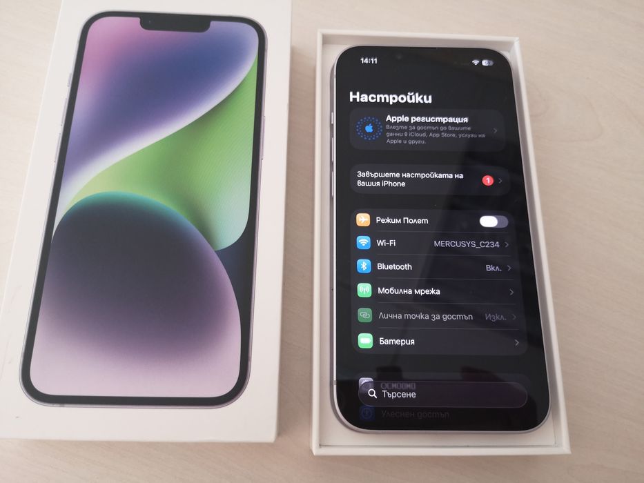 Iphone 14 Purple-256gb/100 %Battery health
