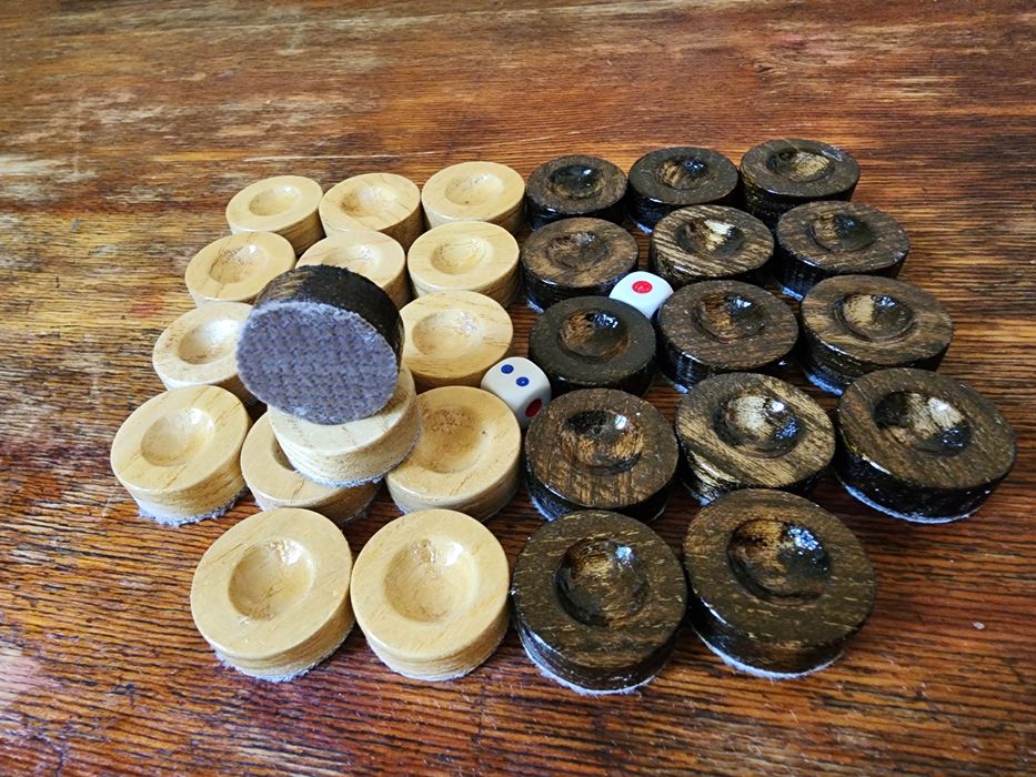 Фишки для нард орех сосна бук