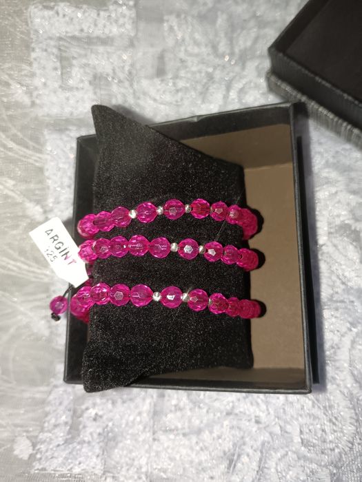 Brățară reglabilă cu biluțe de argint 925.