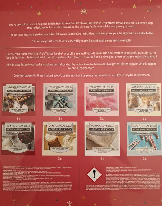 Адвент календар с ароматни свещи Yankee Candle 24бр