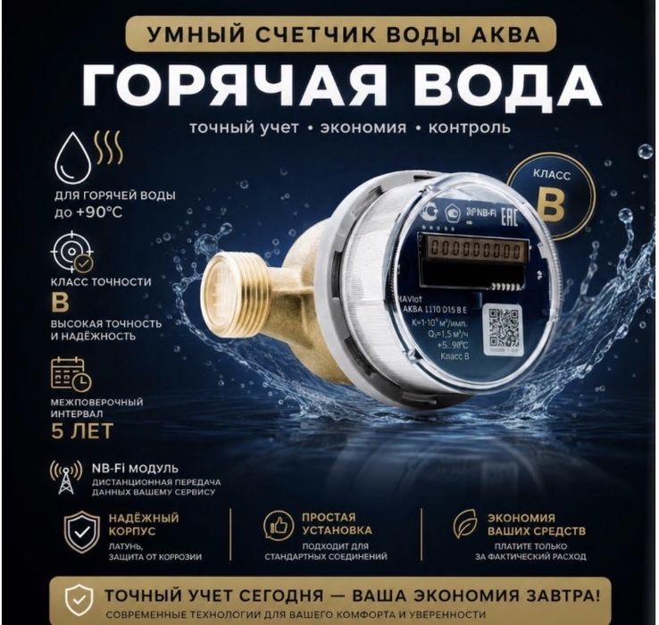 Радиомодульные счётчики воды