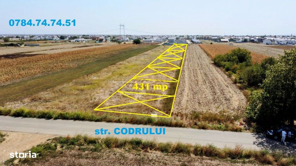 Teren in zona de intrare a comunei Berceni