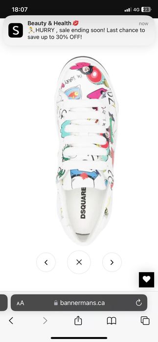 DSQUARED2  graphic sneakers