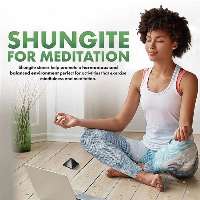 Шунгитова Пирамида Шунгит Минерал Електромагнитно Разсейване Медитация