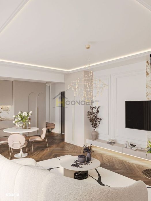 Stradal, apartament cu 3 camere, blv. Pipera, parcare subteran — fotografia 1