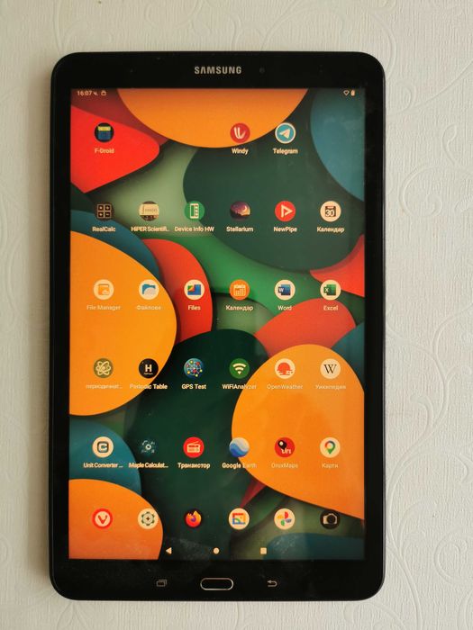 Продавам таблет SM-T580 Samsung Galaxy TAB A 10.1 инча, 16ГБ, 8 ядрен,  с ъпгрейднат Андроид 12