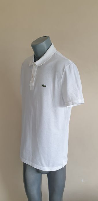 Lacoste Pique Cotton Slim Fit / 6 - XL  НОВО ОРИГИНАЛ Мъжка Тениска