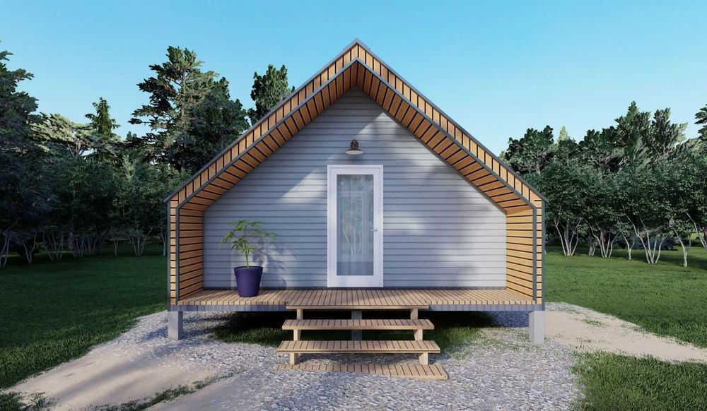 Домики для туристов на базе контейнера / металлоконструкции