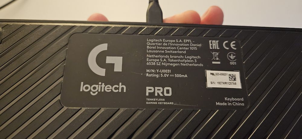 Tastatura mecanica Logitech G Pro iluminata RGB