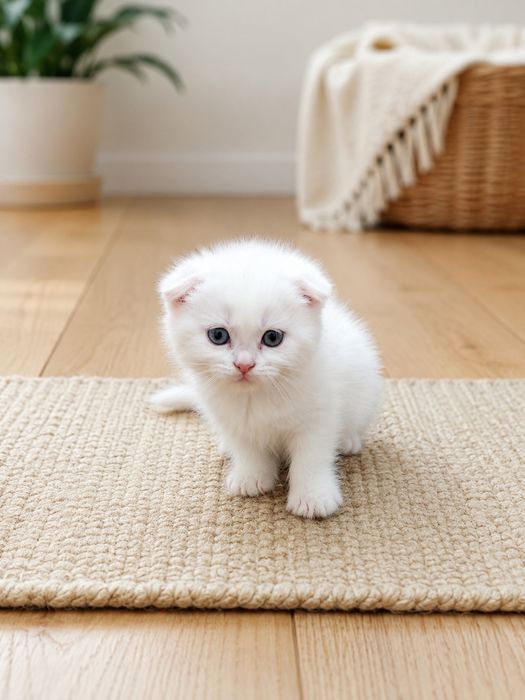 Котята фолд Белоснежки девочки