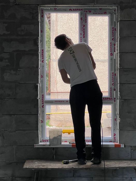 Пластиковые витраж / балкон / есік / терезе