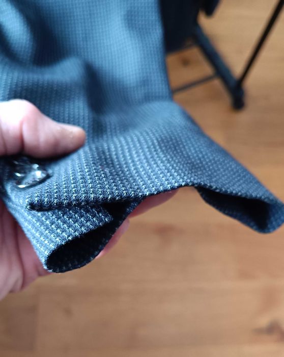 Vand sacou barbatesc albastru-gri