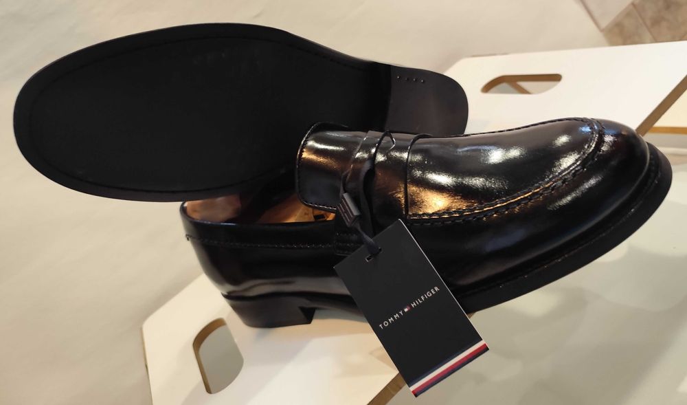 Pantofi loafer 44 44.5 penny Tommy Hilfiger NOI piele naturala
