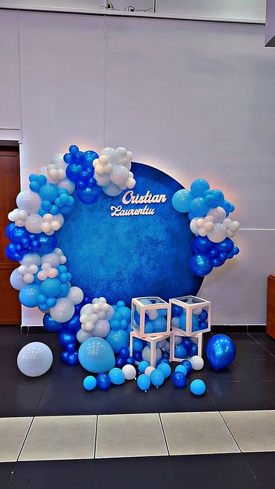 Decor baloane botez, majorat,aniversare, petrecere copii
