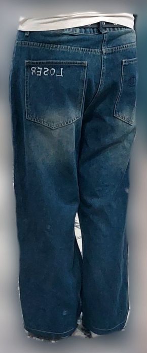 Синие baggy джинсы