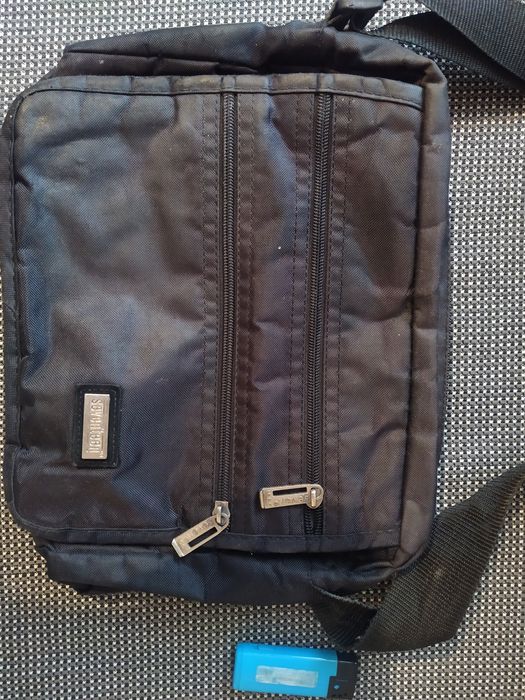 Мужская сумка барсетка через плечо б/у