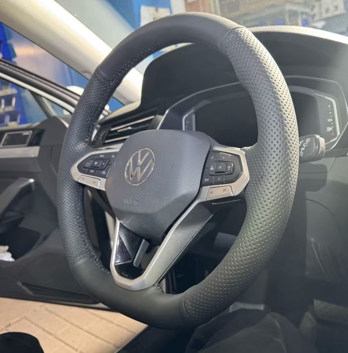 Husa volan VW Golf 7 Mk7 Touran Up New Polo Jetta Passat B8, Golf