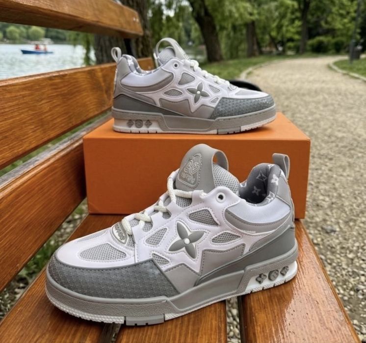 Adidasi Louis Vuitton Skate Grey-White Sneakers