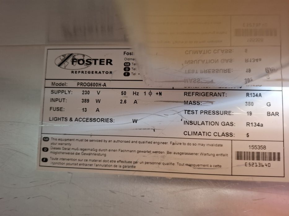 Frigider inox cu geam