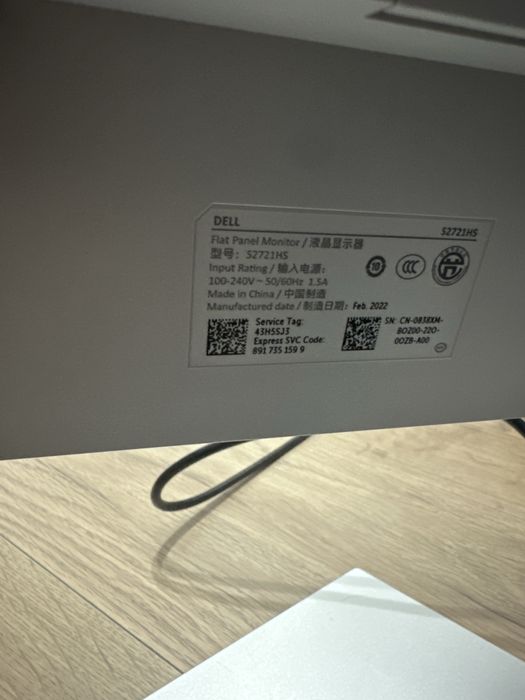 Monitor Dell S2721HS Full HD