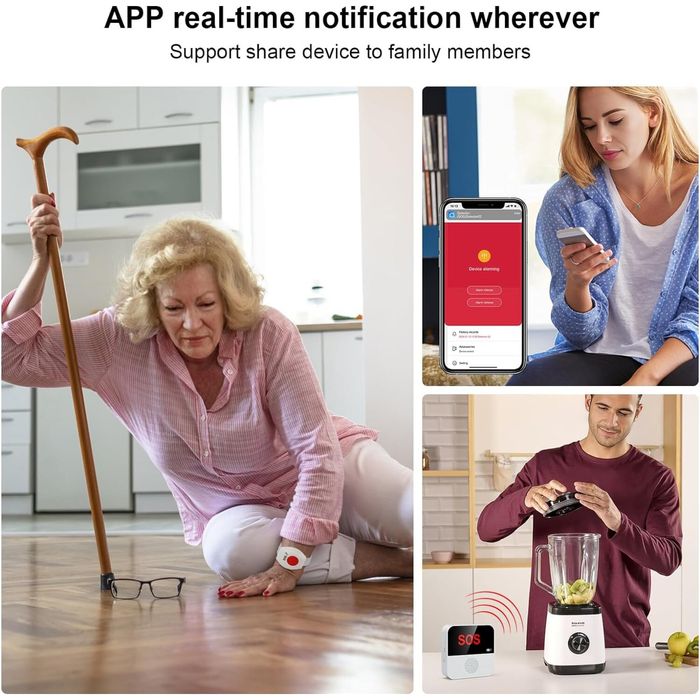 Паник Wi-Fi SOS бутон / Алармен бутон за възрастни и болни – НОВ