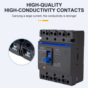 4P MCCB 100A-250A трифазен автоматичен прекъсвач лят корпус