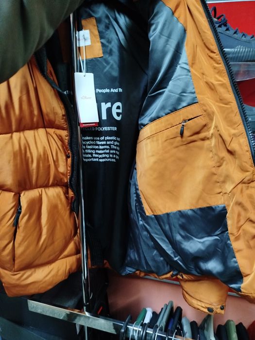 Оригинално зимно яке S. Oliver M ново мъжко с качулка