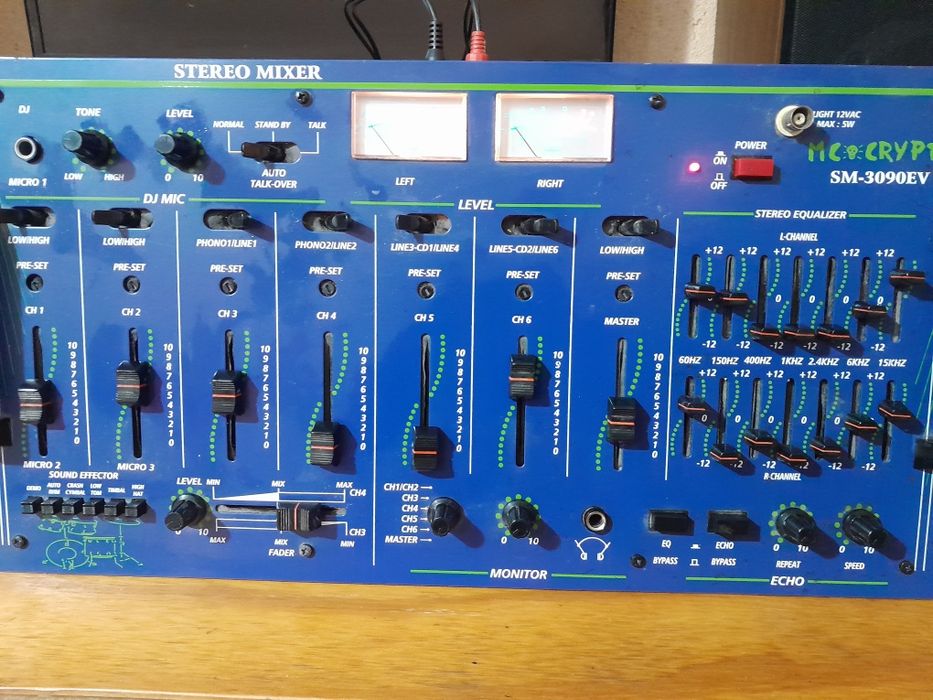 Mixer audio DJ 6 canale