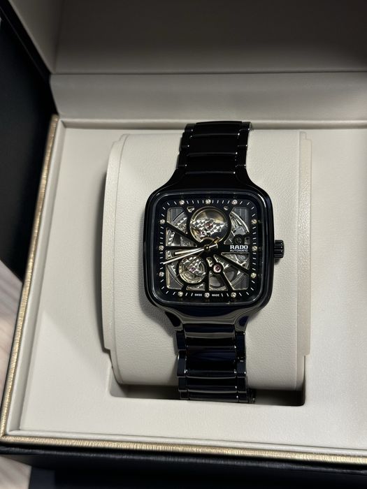 Часы Rado True Square Automatic Open Heart (версия с бриллиантами)