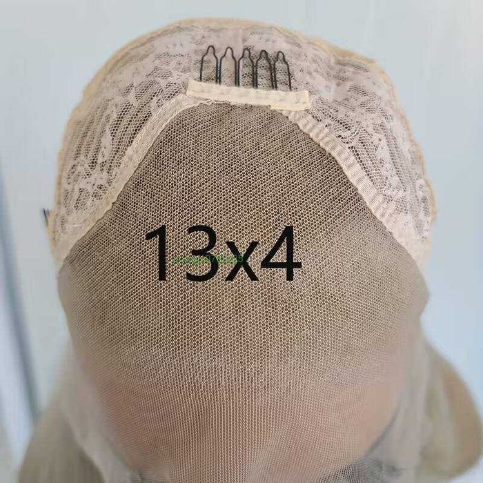 Права дантелена перука 13x4 в пепеляво русо