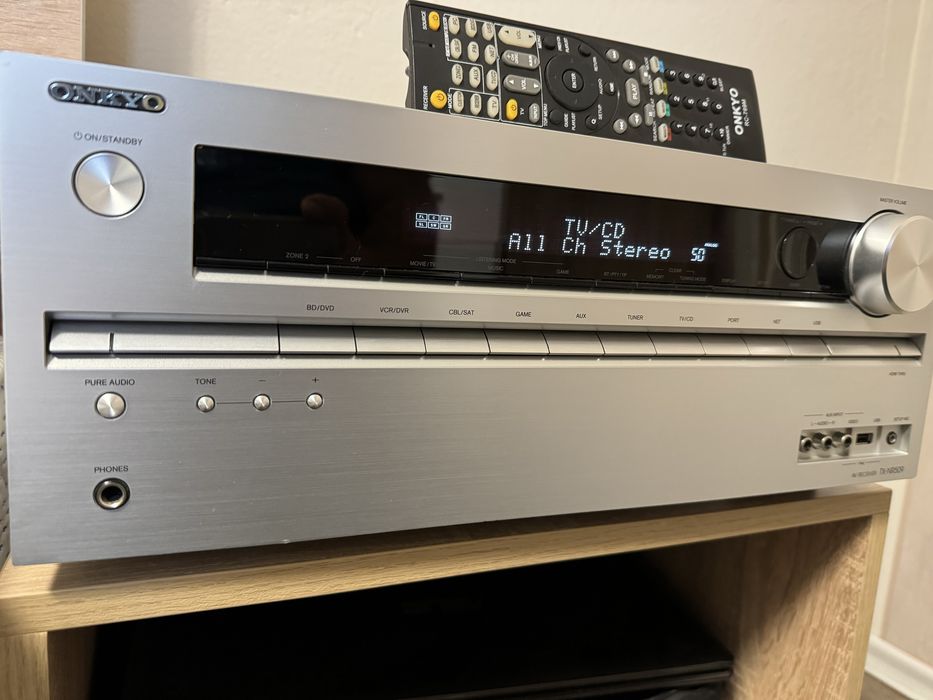 Onkyo TX-NR509 Като нов  Дистанционно