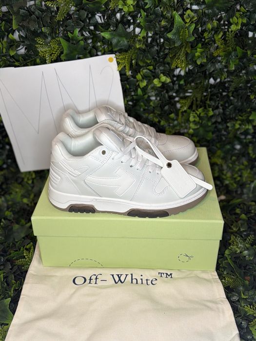 Adidasi Off-White Out Of Office Lace-Up Sneakers full white