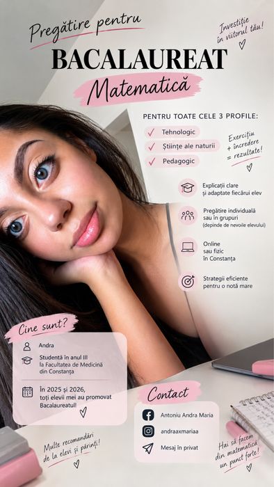Pregătiri la Matematică Bacalaureat (Tehnologic, Stiinte ale naturii, Pedagogic)
