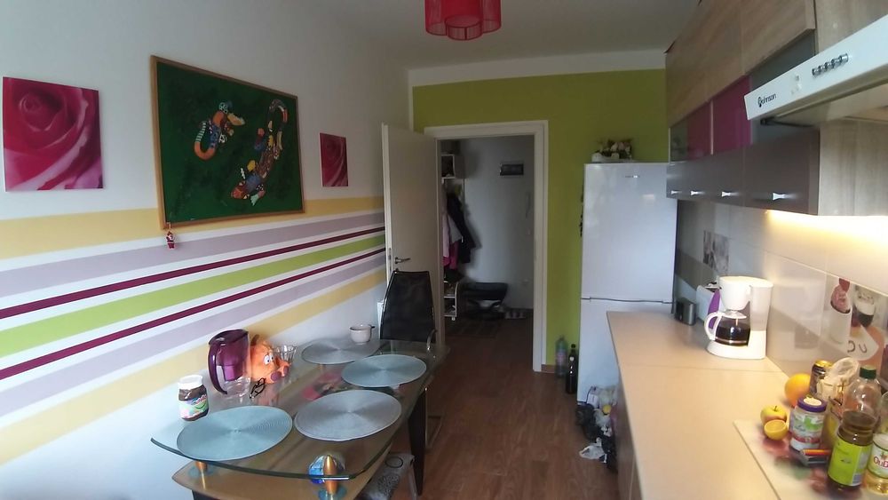 Apartament cu 2 odai (52 m2)+ 2 balcoane+ Teren/gradina privat(35 m2) in Bloc nou Avangarden3,BRASOV de la Proprietar.Dotat cu de toate(+ masina Vase)