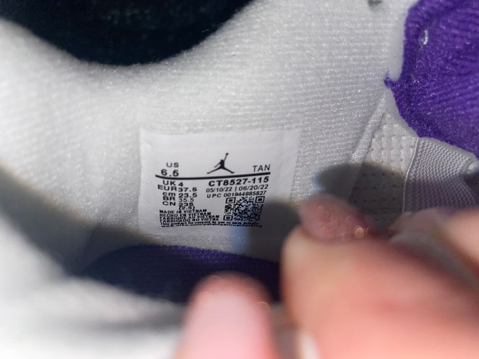 Sneakers AIR JORDAN Metallic Purple nr 36 și 37,5