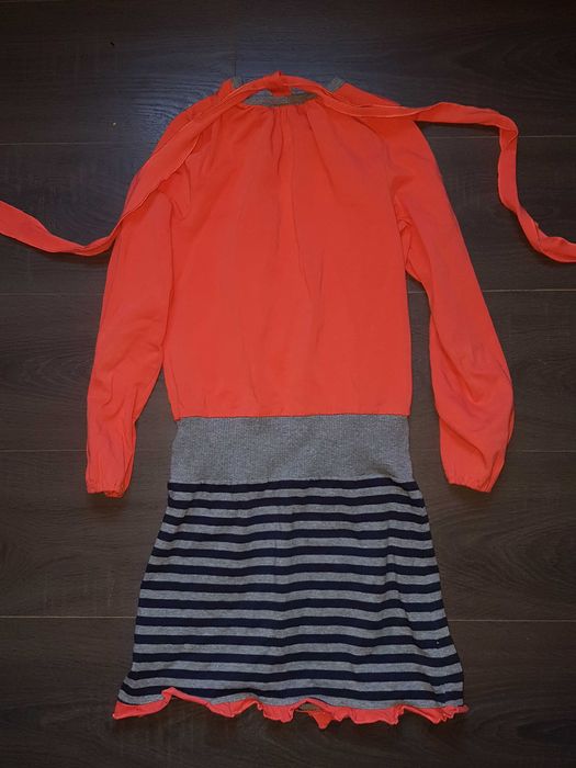 Рокля на unsea girl и пуловер Waikiki за 134-140 см