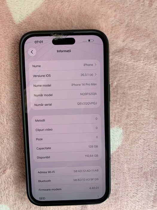 Vand iphone 14 pro max
