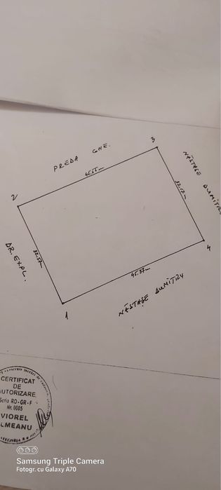 Teren Intravilan deschidere 32 m,strada Crinului,Mihai Voda/