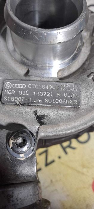 Turbo 2.0 TDI 177cp Audi cod motor: CGL , cod turbina: 03L145721B