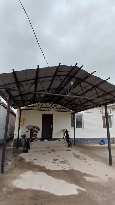 Навес черепица козырок