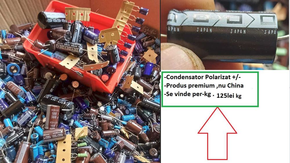 condensatori audio , filtre audio ,electrolitic ,ceramic ,oferta la kg