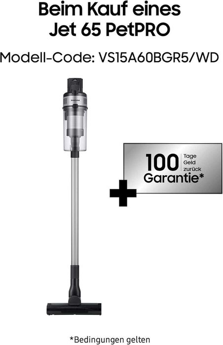 Вертикална прахосмукачка Samsung Jet 65 Pet Pro (VS15A60BGR5/WD) 200W