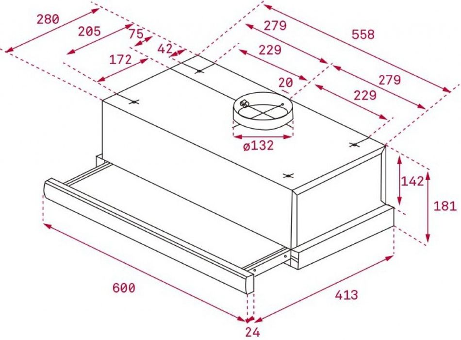 абсорбатор TEKA TL 6310 BK