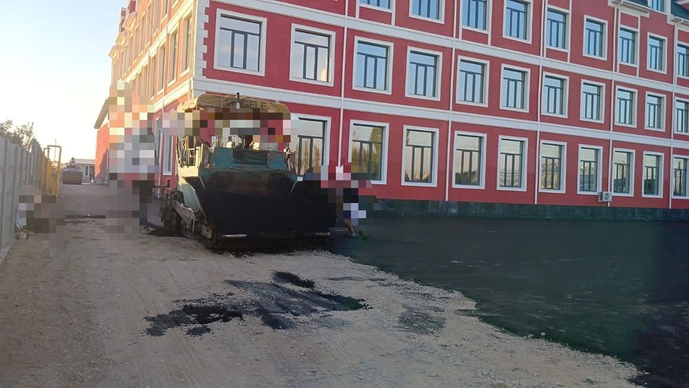Укладка асфальта,благоустройство территории.