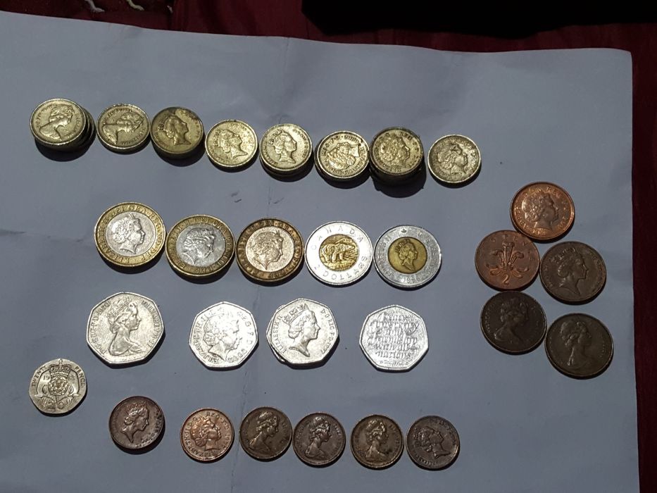 Monede de colectie euro(pant UK)lot intreg